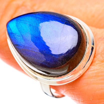 Large Labradorite Ring Size 9.75 (925 Sterling Silver) RING136134