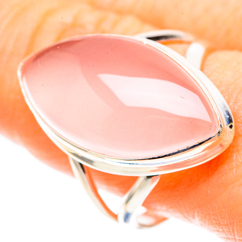 Rose Quartz 925 Sterling Silver Ring Size 10 (925 Sterling Silver) RING137459