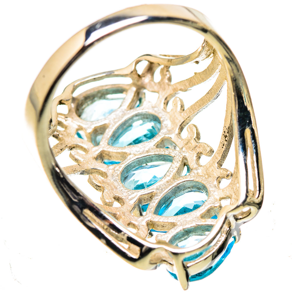 Blue Topaz 925 Sterling Silver Ring Size 7.5 Ana Co R135183