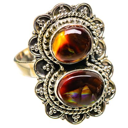 Ana Silver Co Large Mexican Fire Agate Ring Size 7.75 (925 Sterling Silver)