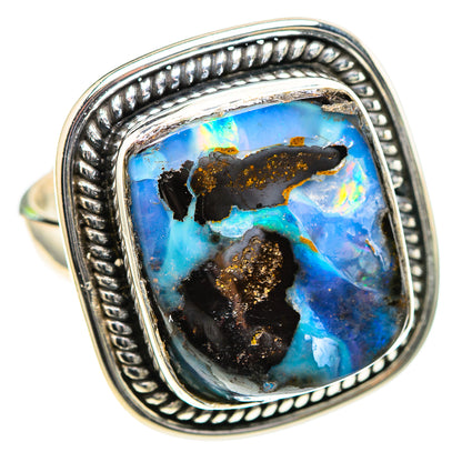 Boulder Opal Ring Size 7.5 (925 Sterling Silver) RING136589