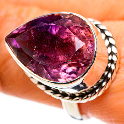 Large Faceted Amethyst Ring Size 9 (925 Sterling Silver) RING134740