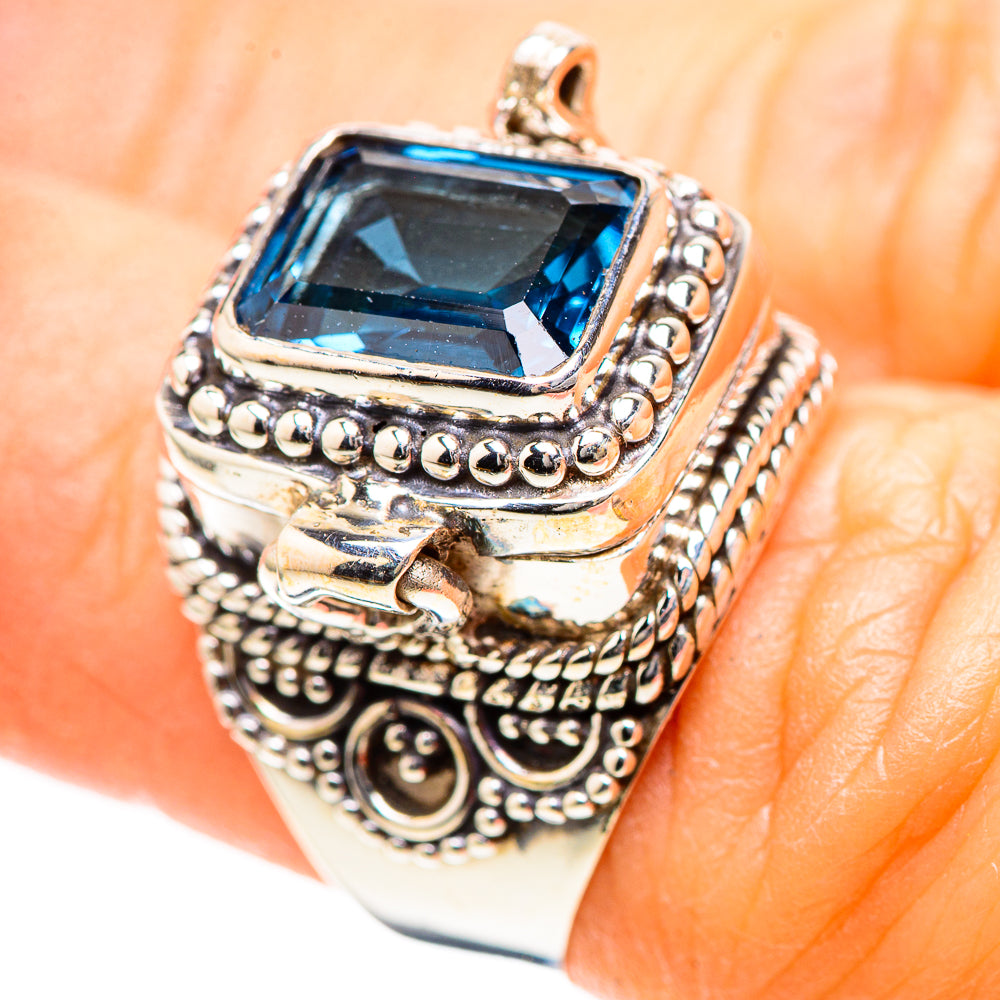 Poison Blue Topaz 925 Sterling Silver Ring Size 5.75 (925 Sterling Silver) RING137242