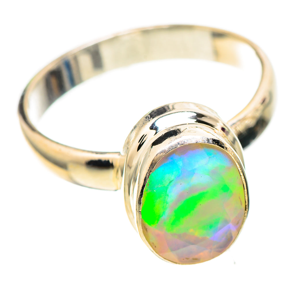 Ethiopian Opal 925 Sterling Silver Ring Size 8.25 (925 Sterling Silver) RING137302
