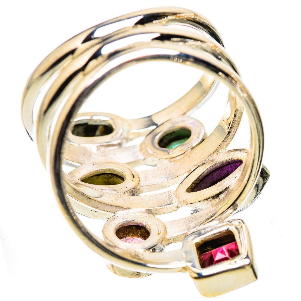 Ana Silver Co Garnet, Amethyst, Peridot, Blue Topaz, Emerald Ring Size 7 (925 Sterling Silver)