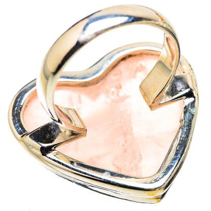 Large Rose Quartz Ring Size 6.25 (925 Sterling Silver) RING135705