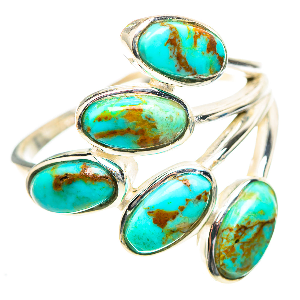 Blue Copper Composite Turquoise Ring Size 9.25 (925 Sterling Silver) RING136704