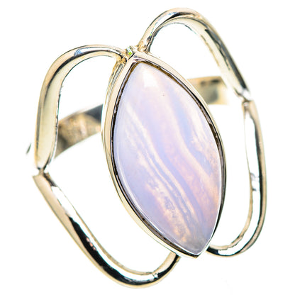 Blue Lace Agate 925 Sterling Silver Ring Size 9 (925 Sterling Silver) RING137431