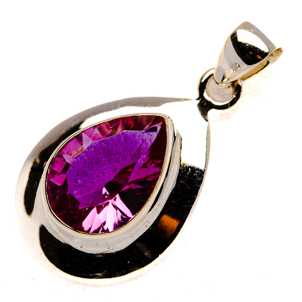 Faceted Amethyst Pendant 1 1/4" (925 Sterling Silver) PD37343