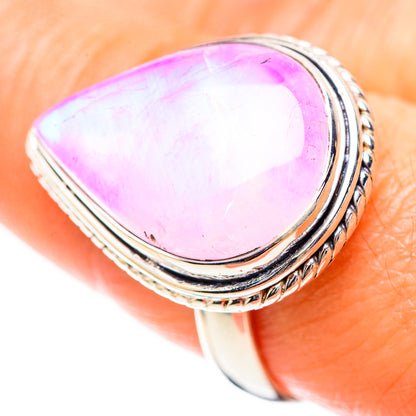 Pink Moonstone 925 Sterling Silver Ring Size 8.75 Ana Co R136237