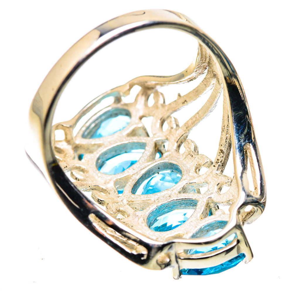 Blue Topaz Ring Size 7.25 (925 Sterling Silver) RING136027