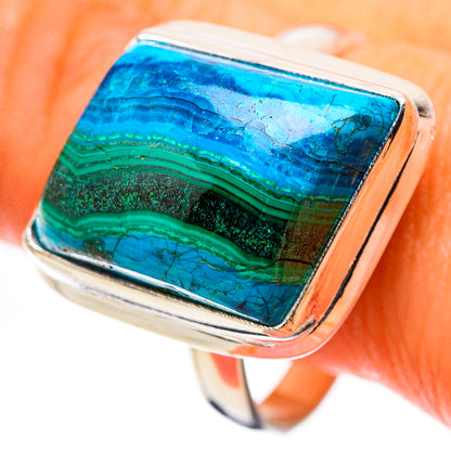 Ana Silver Co Malachite In Chrysocolla Ring Size 12.75 (925 Sterling Silver)