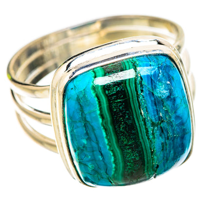 Malachite In Chrysocolla Ring Size 12.5 (925 Sterling Silver) RING135520