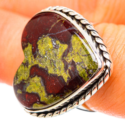 Large Dragon's Blood Jasper Ring Size 6.5 (925 Sterling Silver) RING135572
