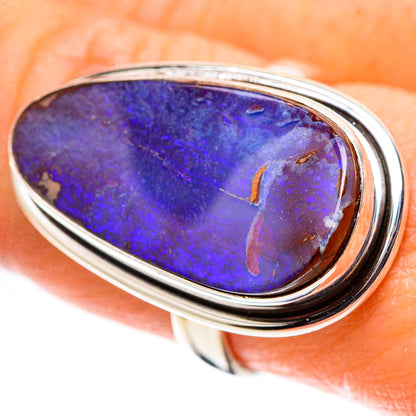 Boulder Opal 925 Sterling Silver Ring Size 8.25 (925 Sterling Silver) RING137615