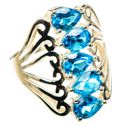 Blue Topaz Ring Size 9 (925 Sterling Silver) RING134763