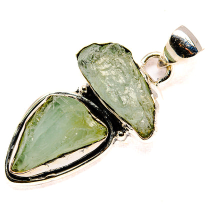 Rough Aquamarine Pendant 1 5/8" (925 Sterling Silver) PD36770
