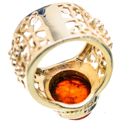 Large Baltic Amber Ring Size 6 (925 Sterling Silver) RING135740