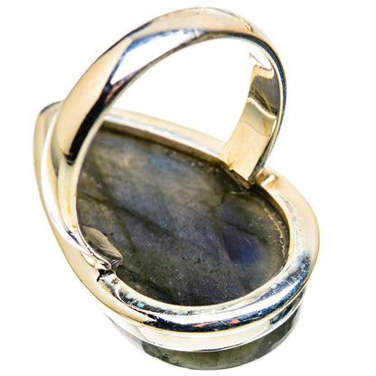 Large Labradorite Ring Size 8.25 (925 Sterling Silver) RING136106