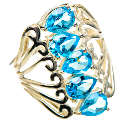 Blue Topaz 925 Sterling Silver Ring Size 9 Ana Co R135235