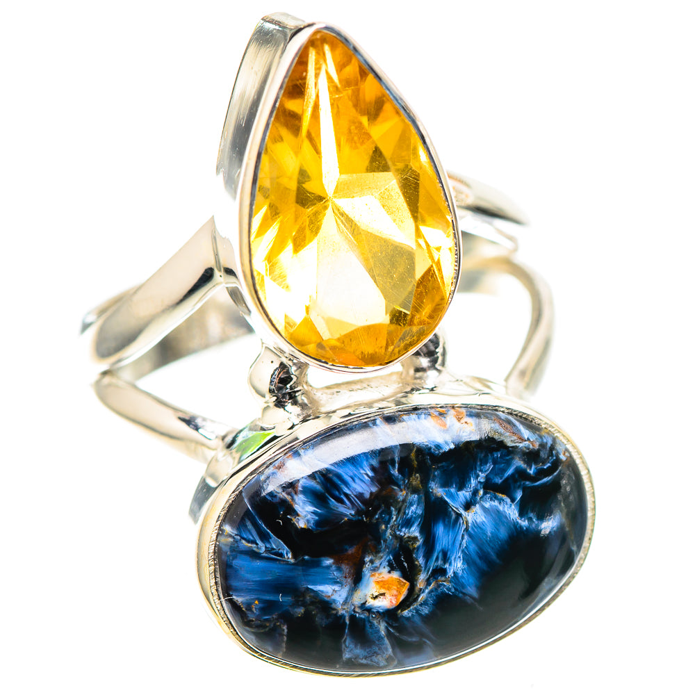 Pietersite, Citrine 925 Sterling Silver Ring Size 6.25 (925 Sterling Silver) RING137432