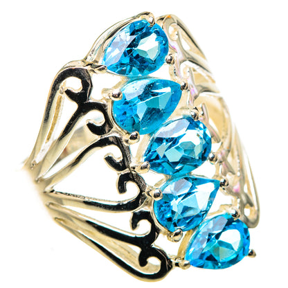 Blue Topaz Ring Size 8.25 (925 Sterling Silver) RING134911