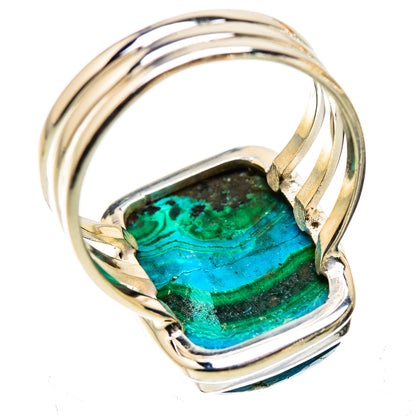 Large Malachite In Chrysocolla Ring Size 11 (925 Sterling Silver) RING135721