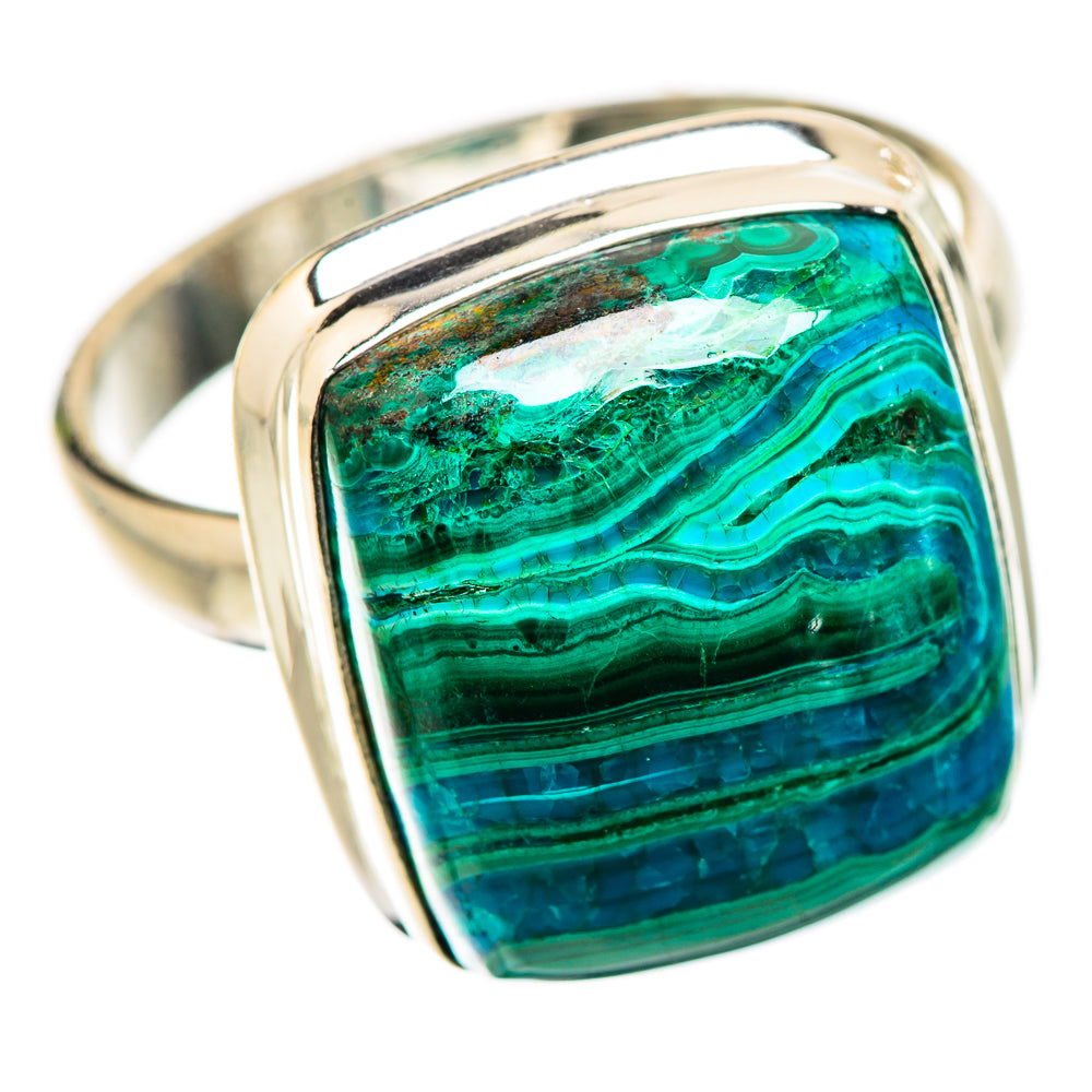 Malachite In Chrysocolla Ring Size 10 (925 Sterling Silver) RING135465