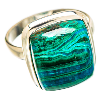 Malachite In Chrysocolla Ring Size 10 (925 Sterling Silver) RING135465