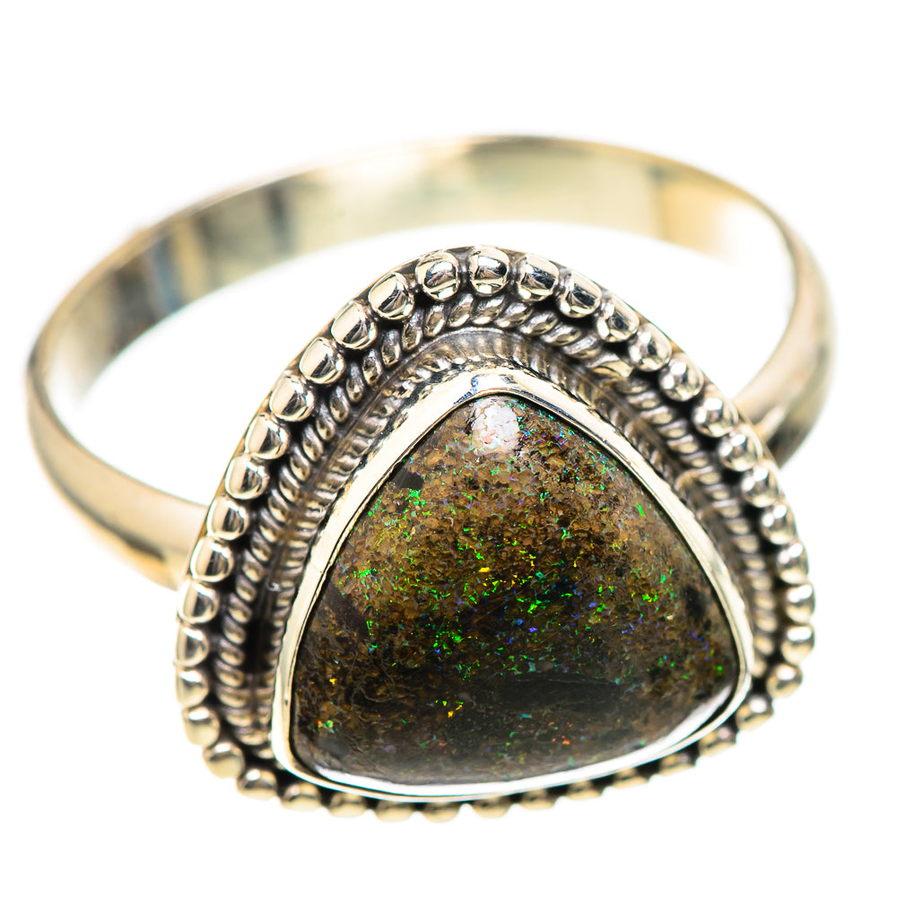 Andamooka Opal 925 Sterling Silver Ring Size 9.75 Ana Co R136245