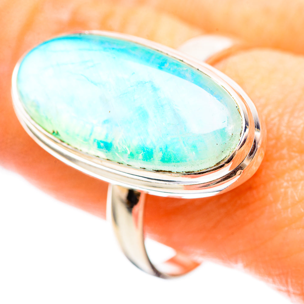 Green Moonstone Ring Size 10.5 (925 Sterling Silver) RING136417