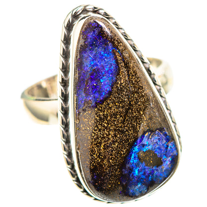 Australian Boulder Opal Ring Size 6.5 (925 Sterling Silver) RING136905