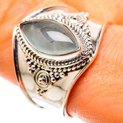 Natural Aquamarine Ring Size 9.25 (925 Sterling Silver) RING136040