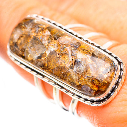Large Brecciated Labradorite 925 Sterling Silver Ring Size 8.75 (925 Sterling Silver) RING137569