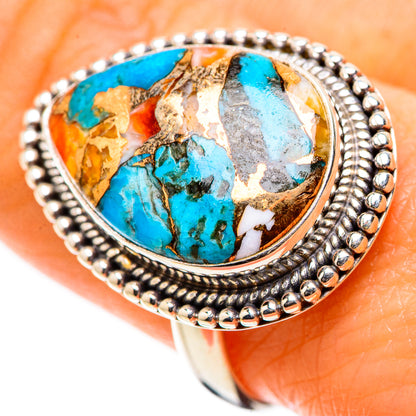 Ana Silver Co Spiny Oyster Turquoise Ring Size 9 (925 Sterling Silver)