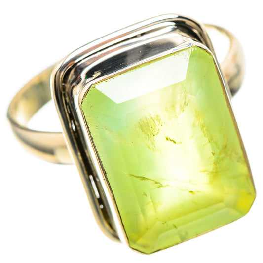 Large Prehnite Ring Size 12.5 (925 Sterling Silver) RING136554