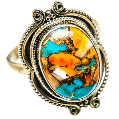 Spiny Oyster Turquoise Ring Size 13 (925 Sterling Silver) RING134677