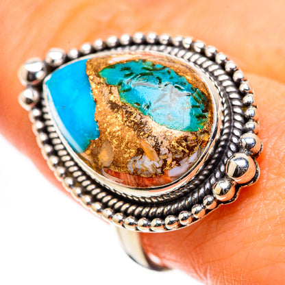 Ana Silver Co Spiny Oyster Turquoise Ring Size 9 (925 Sterling Silver)