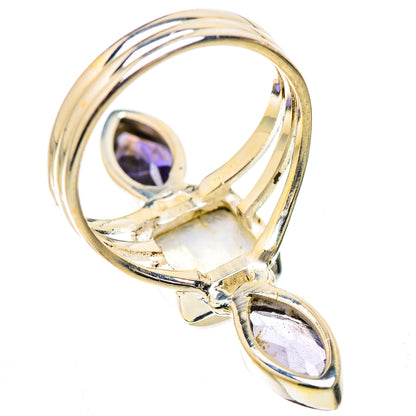 Rainbow Moonstone, Tanzanite Ring Size 8.25 (925 Sterling Silver) RING135226