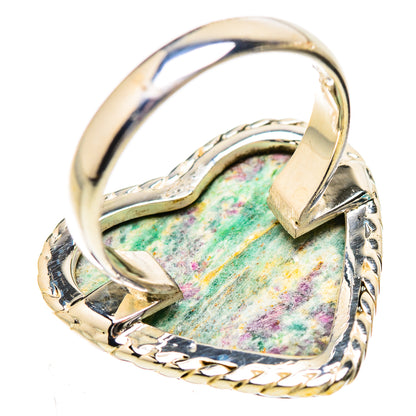 Large Ruby Fuchsite Ring Size 8 (925 Sterling Silver) RING135391