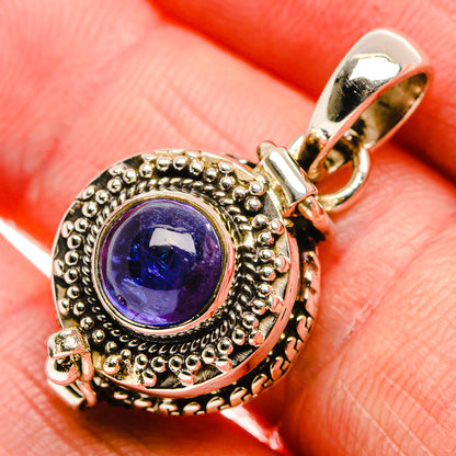 Poison Natural Tanzanite Pendant 1 1/8" (925 Sterling Silver) PD37605