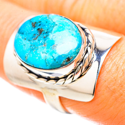 Tibetan Turquoise Ring Size 7.75 (925 Sterling Silver) RING136512