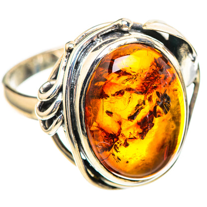 Baltic Amber Ring Size 8 (925 Sterling Silver) RING136392