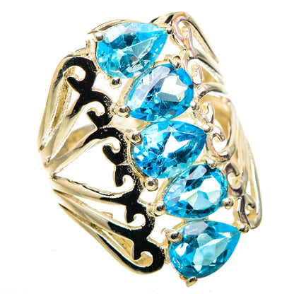 Blue Topaz Ring Size 6.25 (925 Sterling Silver) RING134897