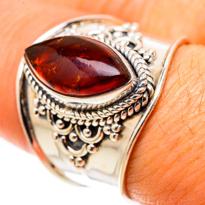 Baltic Amber Ring Size 8 (925 Sterling Silver) RING134835