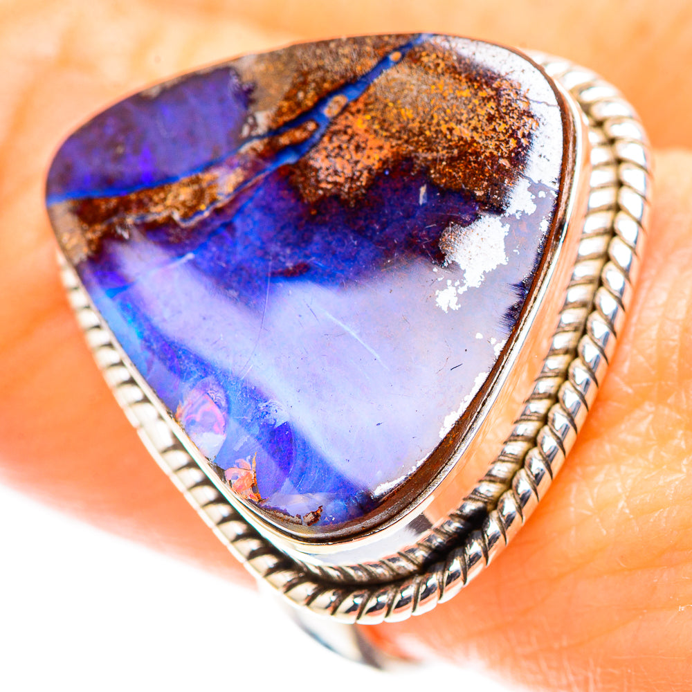 Large Boulder Opal 925 Sterling Silver Ring Size 9 (925 Sterling Silver) RING137540