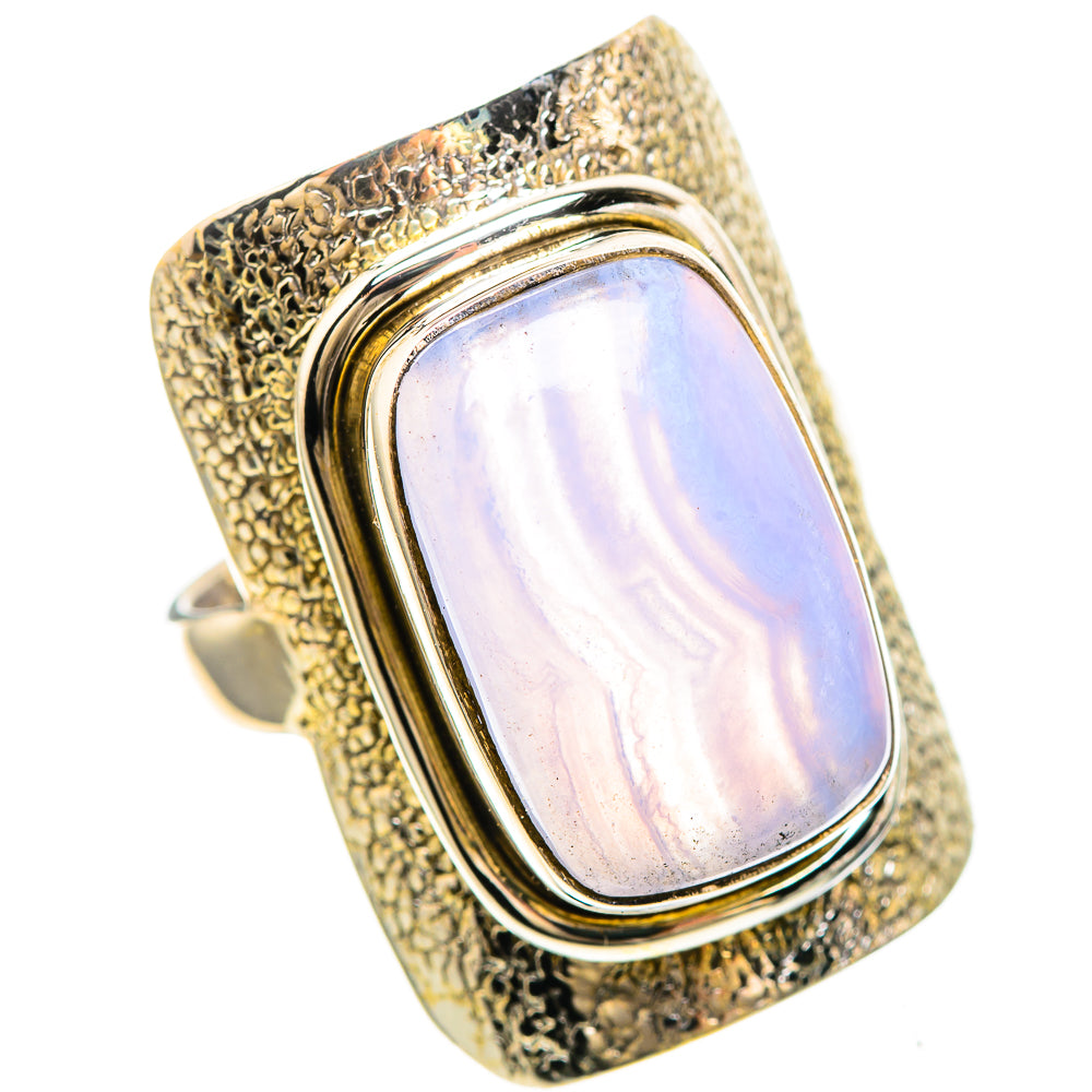 Blue Lace Agate 925 Sterling Silver Ring Size 7 (925 Sterling Silver) RING137223