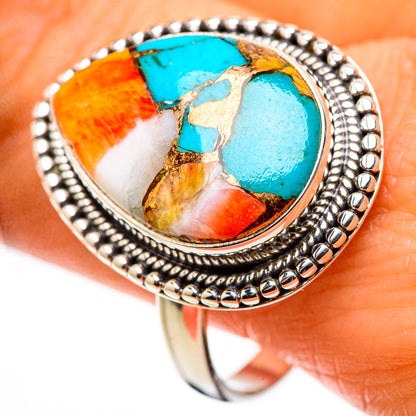 Spiny Oyster Turquoise Ring Size 11.75 (925 Sterling Silver) RING134652