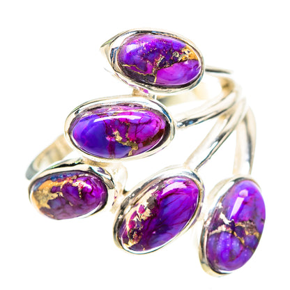 Purple Copper Composite Turquoise Ring Size 7.5 (925 Sterling Silver) RING136983