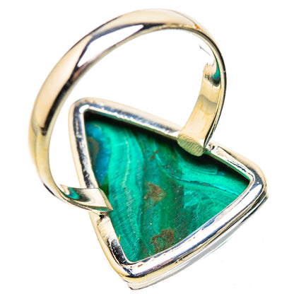 Ana Silver Co Large Malachite In Chrysocolla Ring Size 11.75 (925 Sterling Silver)